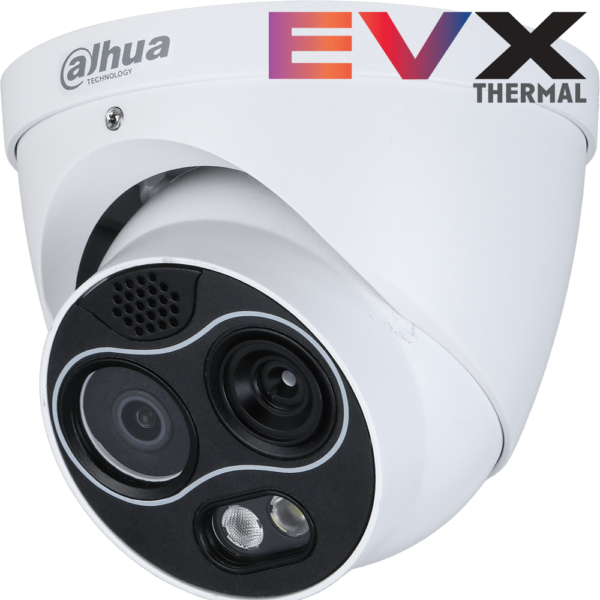 Dahua DHI-TPC-DF1241-B7F8-S2 4MP IP67 IR Hybrid thermal Eyeball Security Camera 2mm~7mm Fixed Thermal Lens with Night Vision