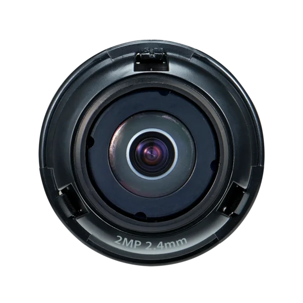 Hanwha Vision SLA-2M2402D 1/2.8"  2MP  FoV: H: 135.4˚ V: 71.2˚ 2.4mm fixed focal Security Camera lens
