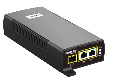 Hanwha Vision SPO-6011 60W Built-in SFP slot with PoE++ Injector